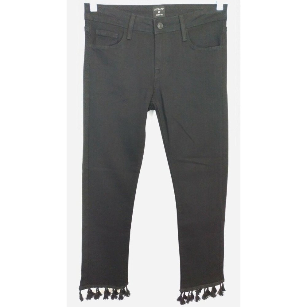 NWOT JUST BLACK Pom Pom Hem Jeans Sz 27